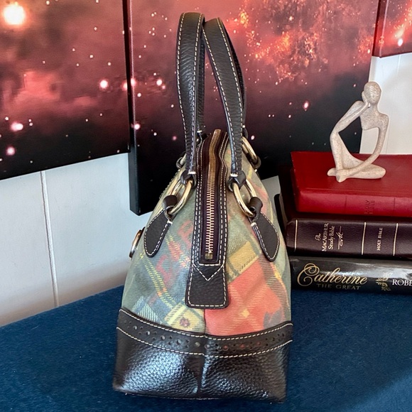 Dooney & Bourke Plaid Satchel - Picture 4 of 11